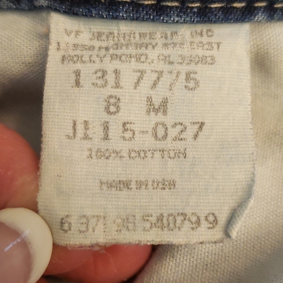 VINTAGE Lee Riders High Waist Denim Cut Offs USA 8 - Picture 8 of 15